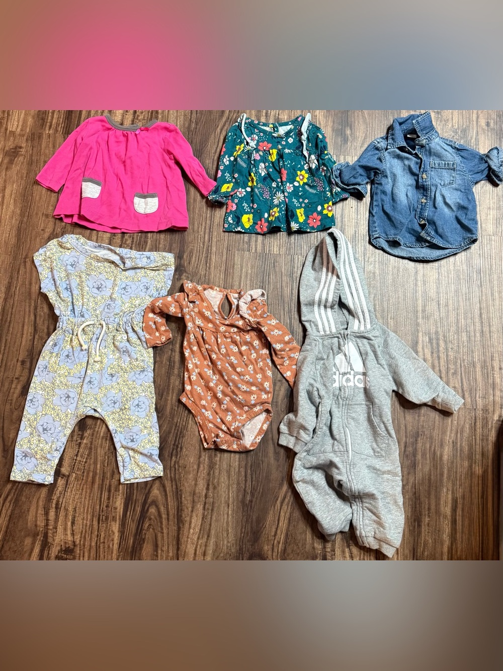 3-6 Months Baby Girls Clothing Bundle Tops Jumpsuit Full Zip Outfit Winter Fall